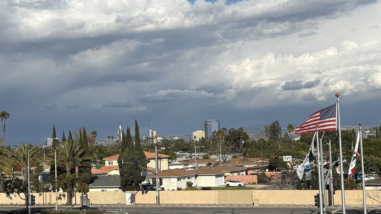 Garden Grove 市区街景资料图（2025年摄）